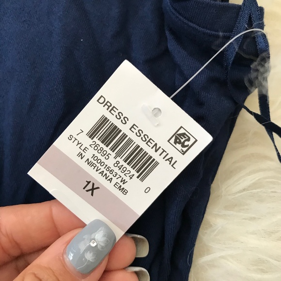 Style & Co. Plus Embroidered Knee-Length Dress - Picture 7 of 7